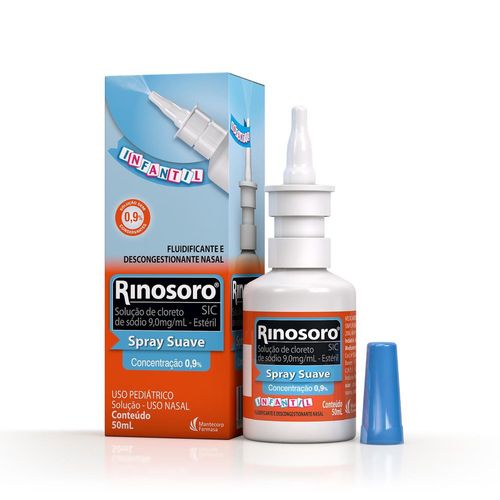 Rinosoro Solução Nasal Infantil Spray 9mg 50ml