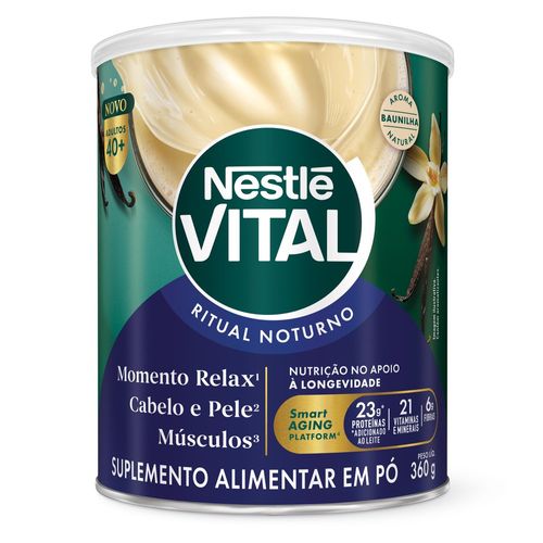 Suplemento Vital Ritual Noturno Baunilha 360g Nestlé