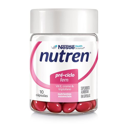 Suplemento Alimentar Nutren Triptofano Pré-Ciclo FEM - 10 Cápsulas