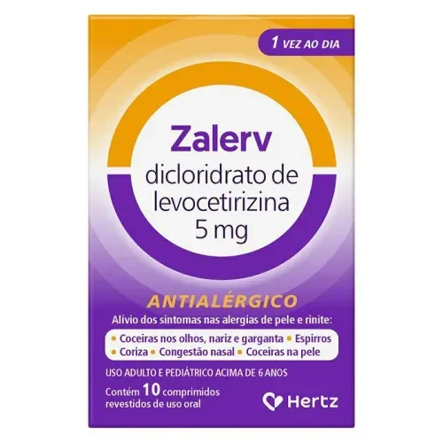 Zalerv 5mg Kley Hertz - 10 Comprimidos