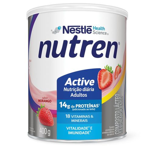 Complemento Alimentar Nutren Active Morango - 400g