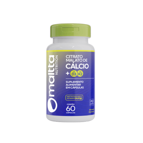 Citrato Malato de Cálcio + Vitamina D3K2 60 Cápsulas Maltta