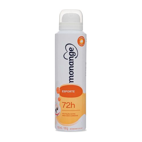 Desodorante Aerossol Antitranspirante Monange Esporte Feminino 150ml