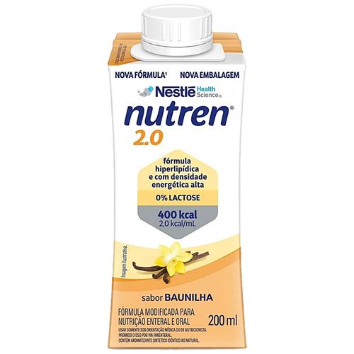 Suplemento Alimentar Enteral Oral Nutren 2.0 Baunilha 200mL