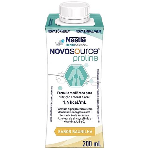 Nutrição Enteral e Oral Novasource Proline Baunilha 200ml