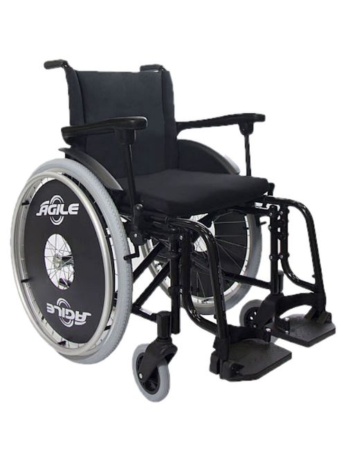 Cadeira de Rodas Agile Jaguaribe - Preta - 48cm