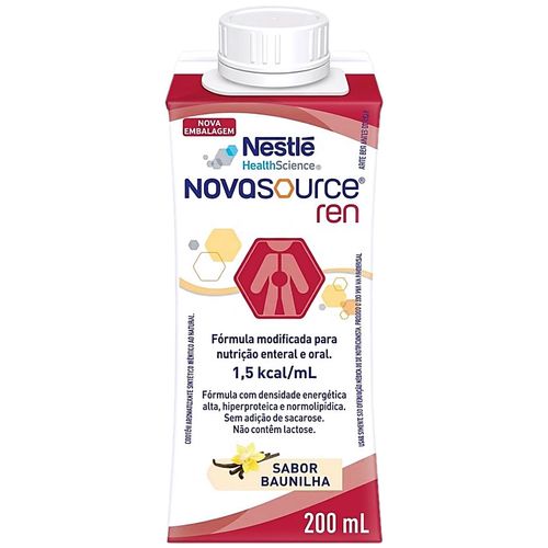 Nutrição Enteral e Oral Novasource Ren Baunilha 200Ml