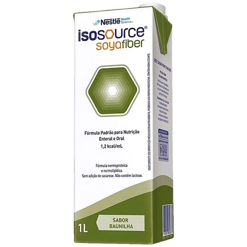 Nutrição Enteral e Oral Isosource Soya Fiber Baunilha 1L