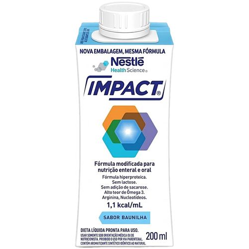 Suplemento Alimentar Enteral e Oral Impact Baunilha 200ml