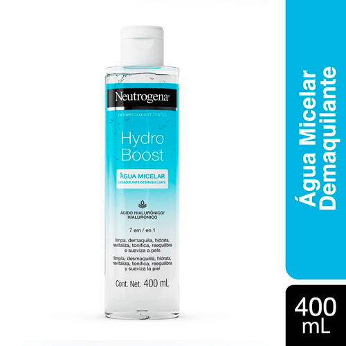 Água Micelar Demaquilante Hydro Boost Ácido Hialurônico 400ml Neutrogena