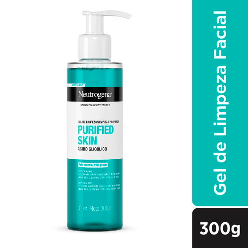Gel de Limpeza Facial Purified Skin Ácido Glicólico Pele Oleosa/Mista 300g Neutrogena