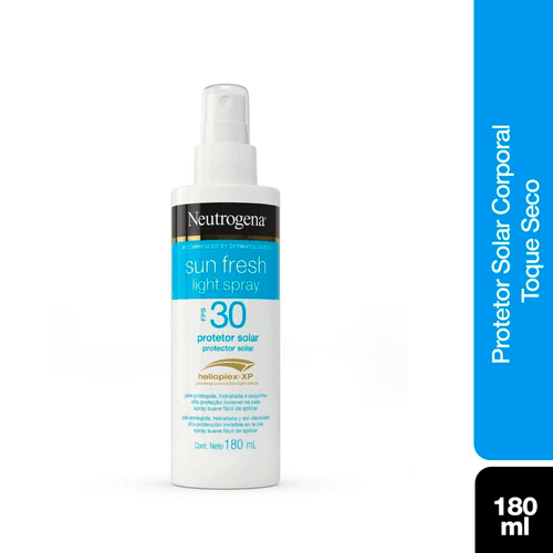Protetor Solar FPS 30 Neutrogena Sun Fresh Light Frasco 180ml Spray
