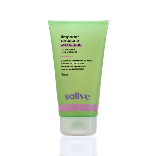 Gel Limpador Facial Antiacne Gel-espuma 150ml Sallve