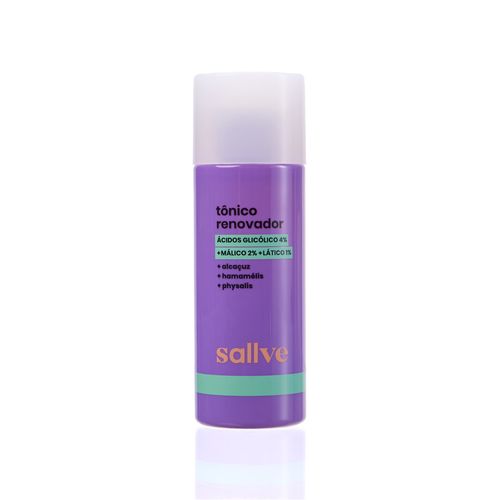 Tônico Facial Renovador Ácido Glicólico 4% Líquido 120ml Sallve