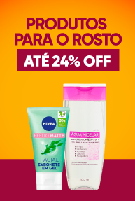 Cuidado rosto até 24% OFF