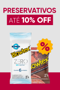 PRESERVATIVOS ATÉ 10% OFF