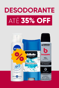 DESODORANTE ATÉ 30% OFF